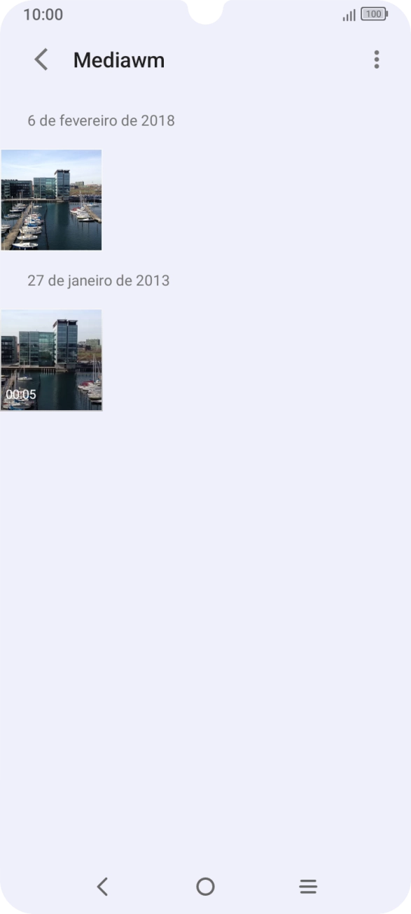 Prima durante um momento uma imagem ou um clipe de vídeo.