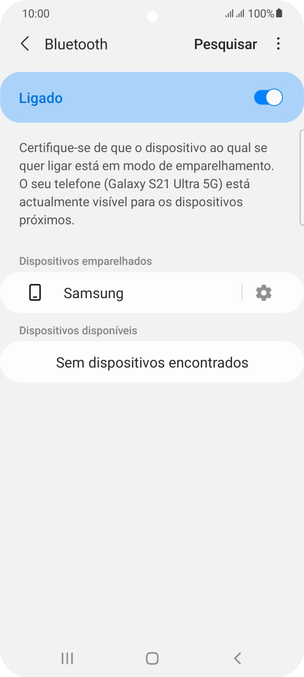 Prima a tecla de início para terminar e voltar ao ecrã inicial.