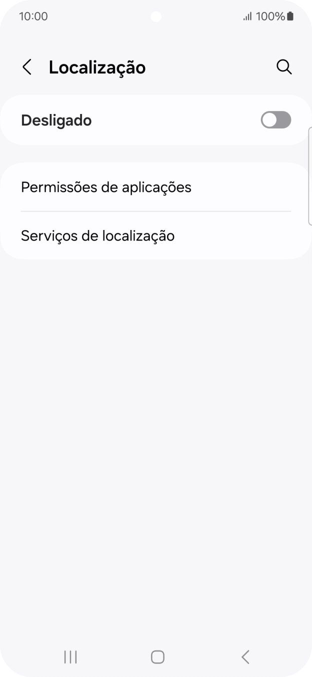 Prima o indicador para ativar ou desativar a função.
