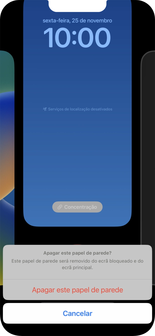 Prima Apagar este papel de parede.
