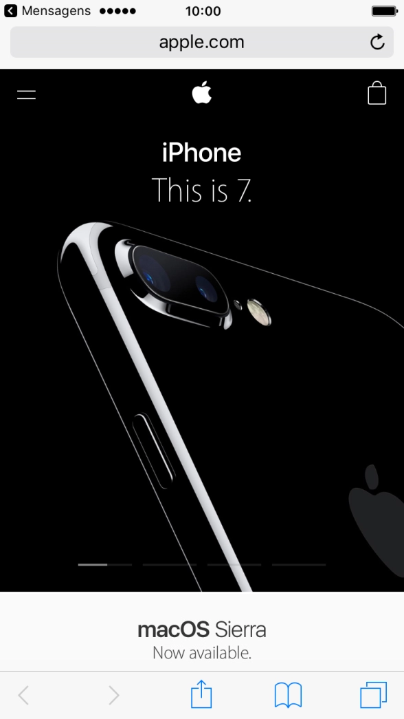 Prima ainda mais firmemente no ecrã, até que o conteúdo abra na aplicação relevante.