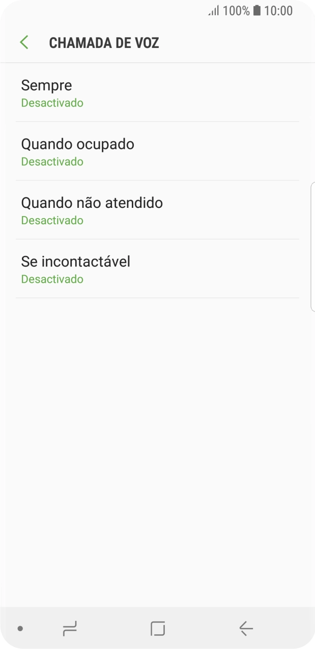 Prima a tecla de início para terminar e voltar ao ecrã inicial.