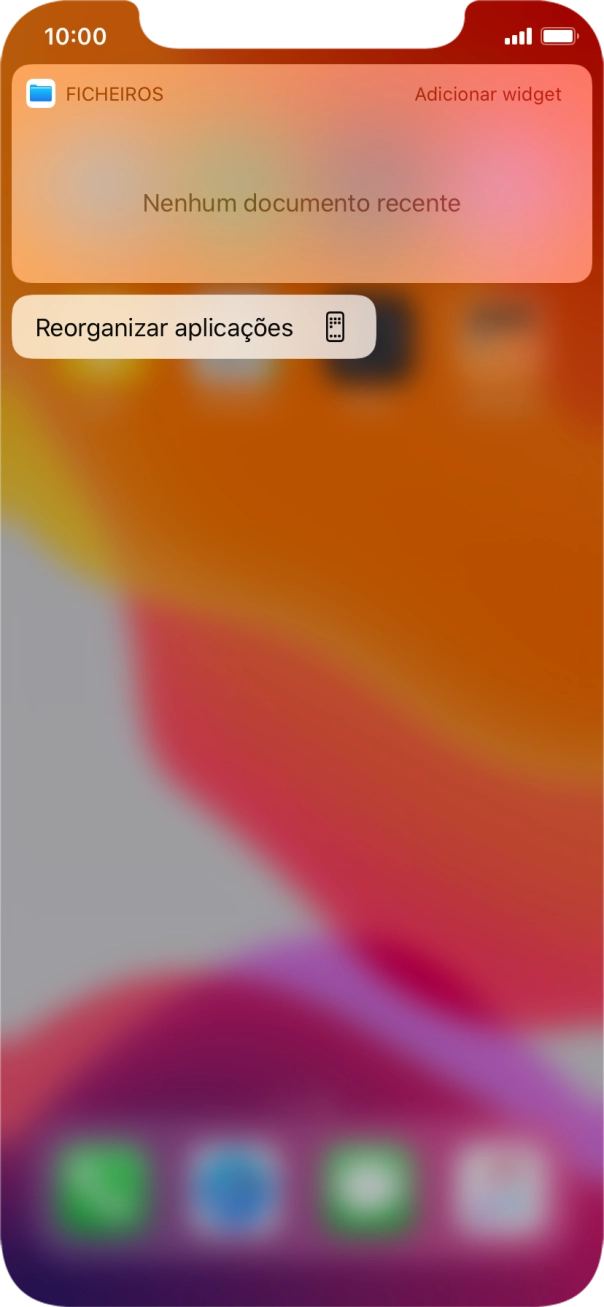 Prima Reorganizar aplicações.