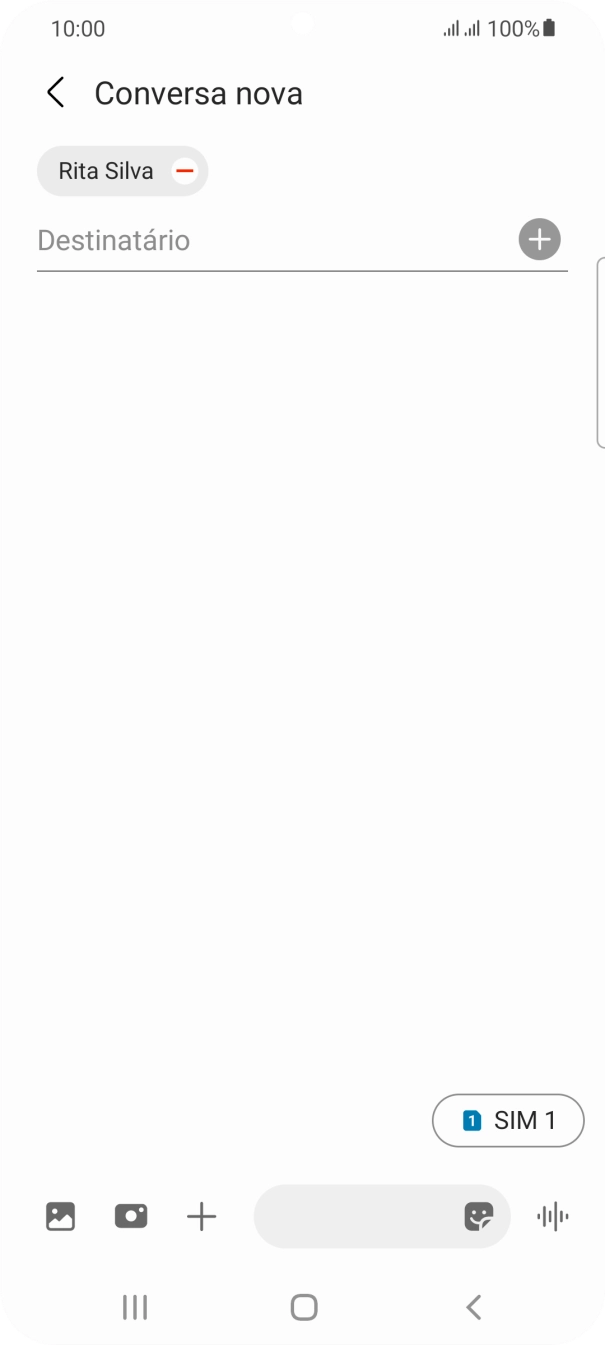 Prima o ícone de cartão SIM para escolher o cartão SIM pretendido.