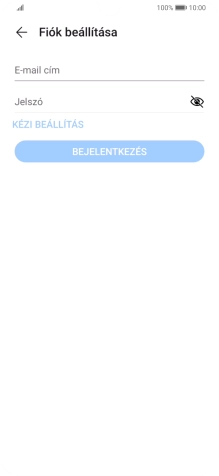 Kattints az E-mail cím mezőre, és írd be az e-mail címedet.