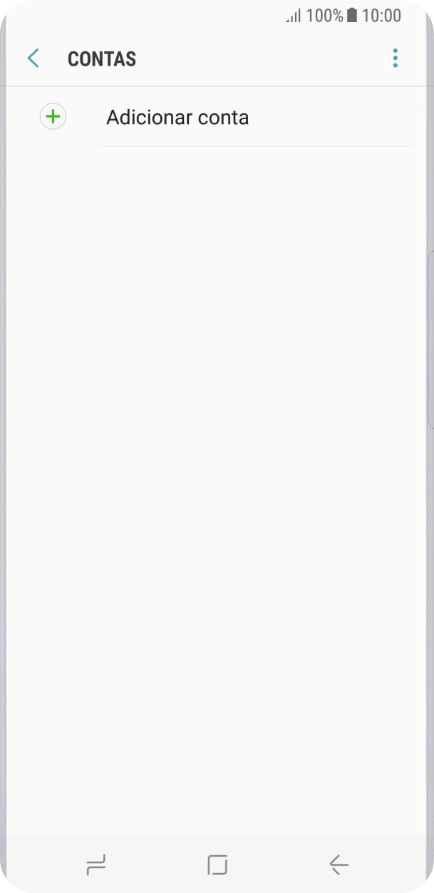 Prima Adicionar conta.