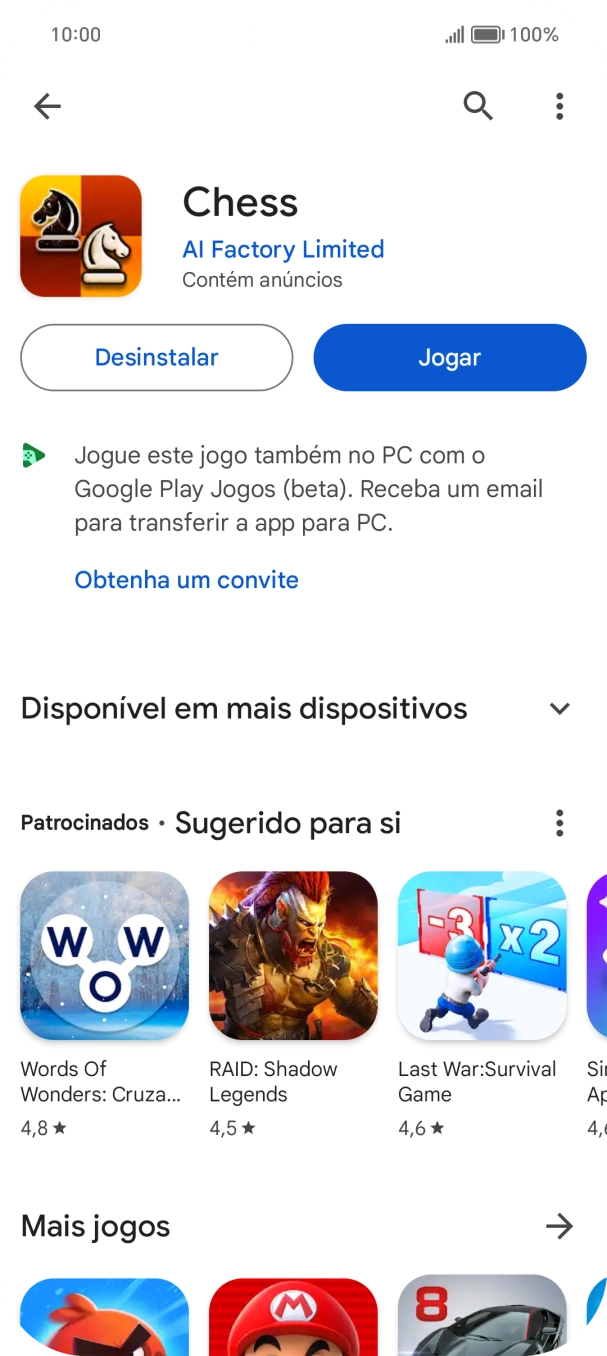 Para voltar ao ecrã inicial, deslize o dedo de baixo para cima a partir da base do ecrã.