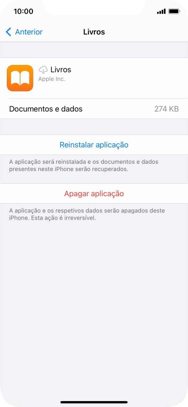Para voltar ao ecrã inicial, deslize o dedo de baixo para cima a partir da base do ecrã.