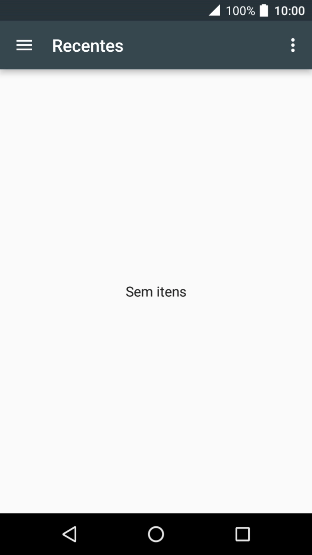 Deslize o dedo para a direita a partir do limite esquerdo do ecrã.