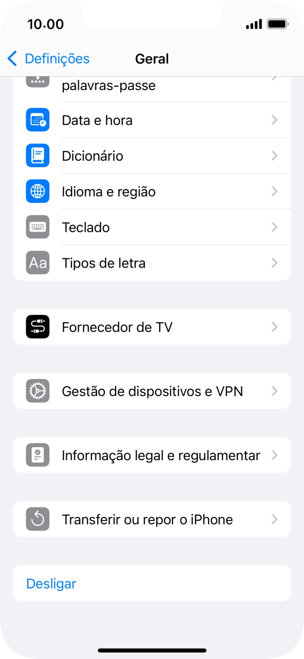 Prima Transferir ou repor o iPhone.