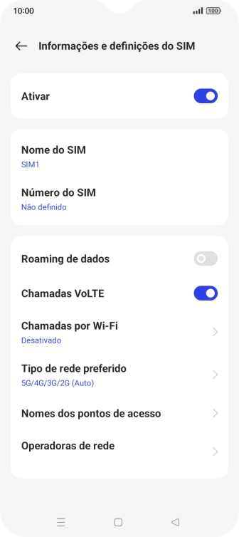 Prima Nomes dos pontos de acesso.