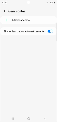 Prima Adicionar conta.