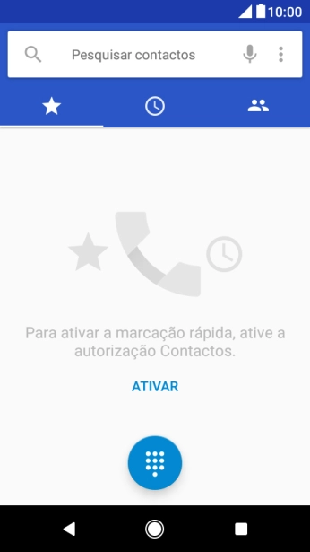 Prima o ícone de menu.
