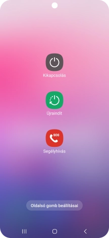 Válaszd a Kikapcsolás lehetőséget.