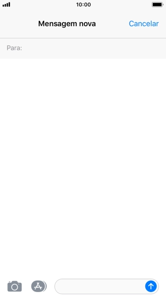 Prima Para: e introduza as primeiras letras do nome do destinatário.