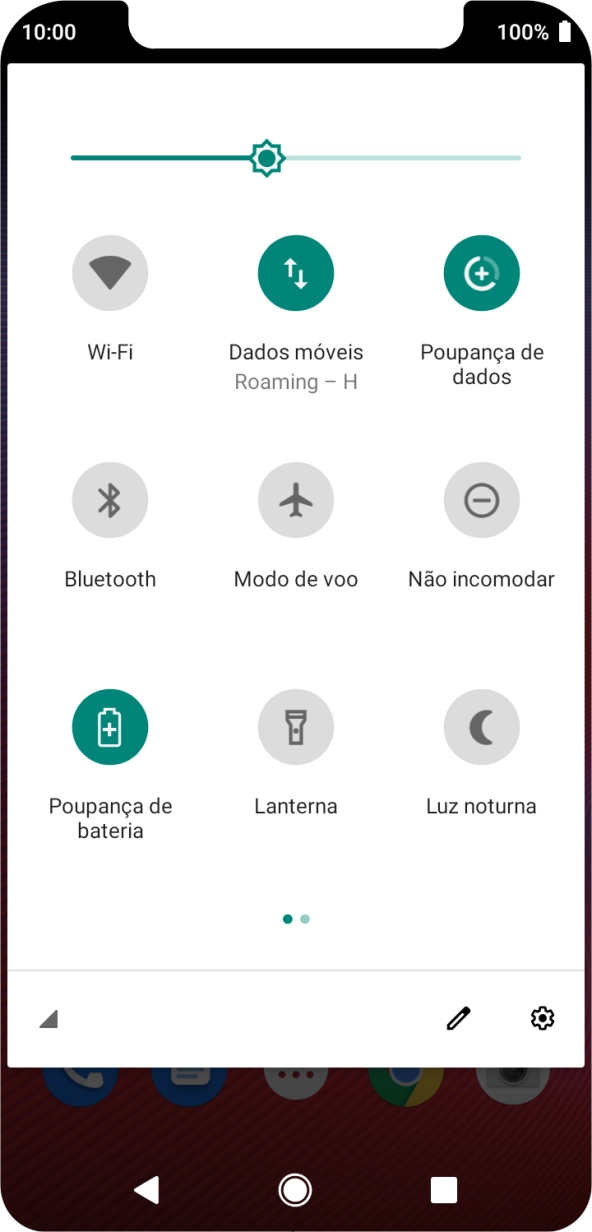 Prima a tecla de início para terminar e voltar ao ecrã inicial.
