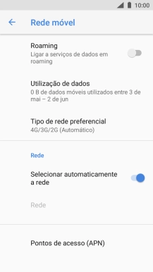 Prima Tipo de rede preferencial.