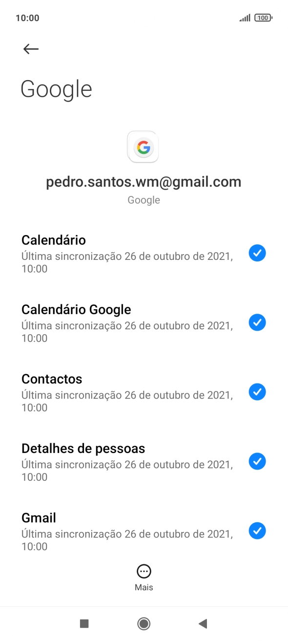 Prima a tecla de início para terminar e voltar ao ecrã inicial.