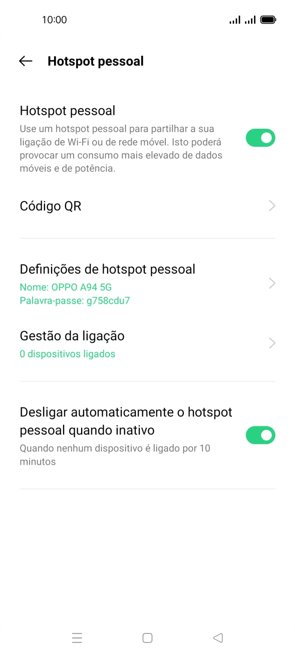 Prima a tecla de início para terminar e voltar ao ecrã inicial.