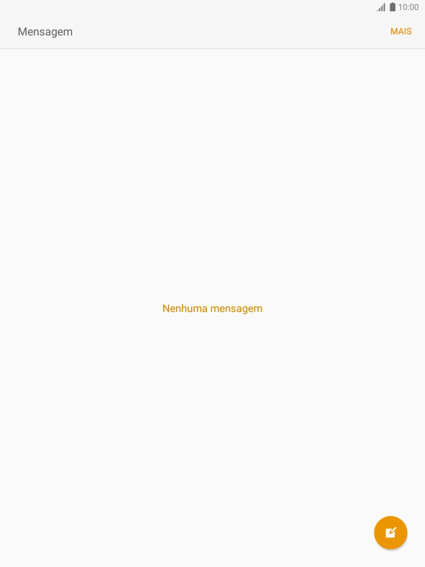 Prima o ícone de nova mensagem.