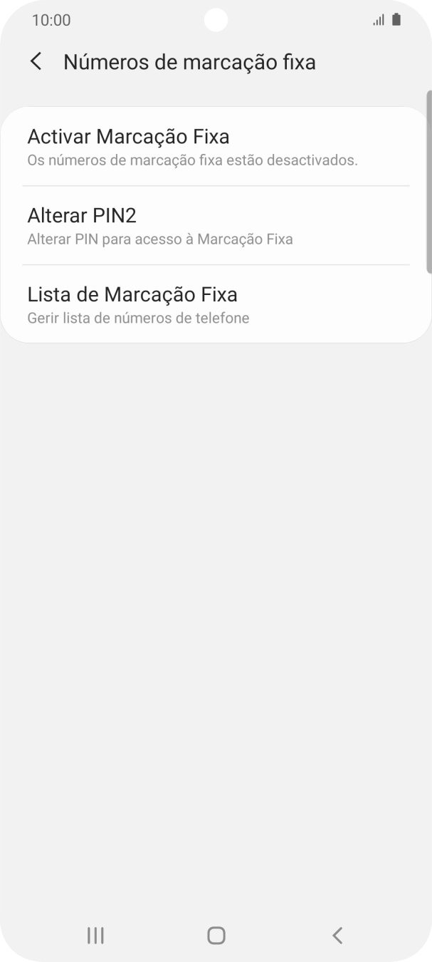 Prima Activar Marcação Fixa.
