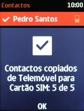 Prima a tecla de navegação.