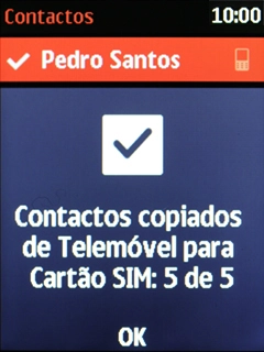 Prima a tecla de navegação.