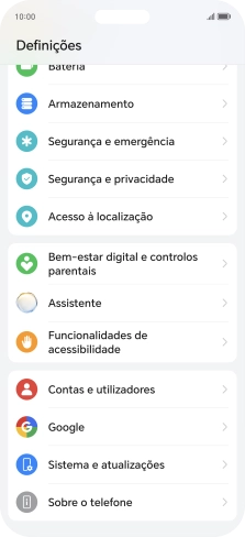 Prima Contas e utilizadores.