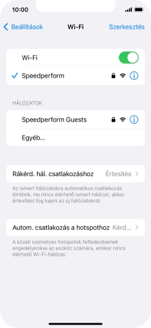 Húzd az ujjad felfelé a kijelző aljáról, hogy visszatérj a kezdőképernyőhöz.