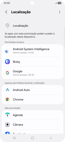 Prima a app pretendida.