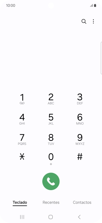 Prima o ícone de menu.
