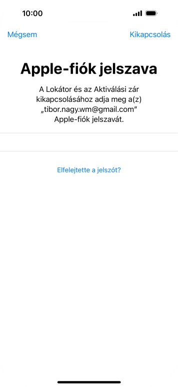 Írd be az Apple ID-dhoz tartózó jelszót, és válaszd a Kikapcsolás lehetőséget. Várj egy kicsit, amíg a telefon visszaállítja a gyári beállításokat. A telefon konfigurálásához és ahhoz, hogy üzemkész állapotba hozd, kövesd a képernyőn megjelenő utasításokat.