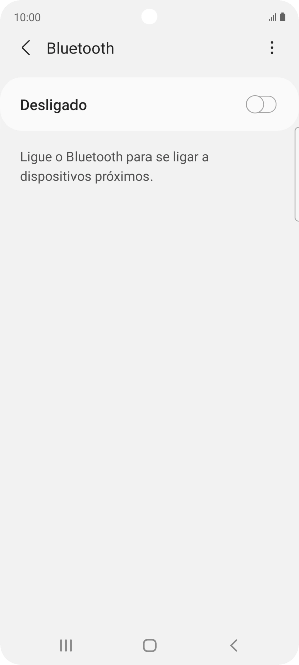 Prima o indicador para ativar a função.