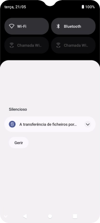 Prima o ícone de Android.