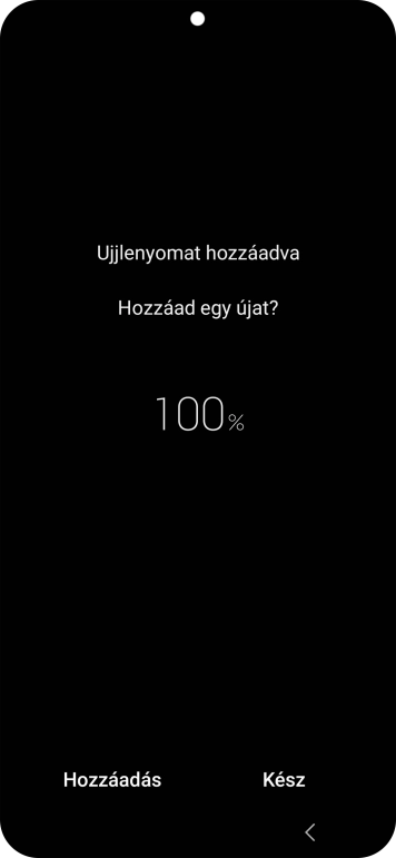 Válaszd a Kész lehetőséget.