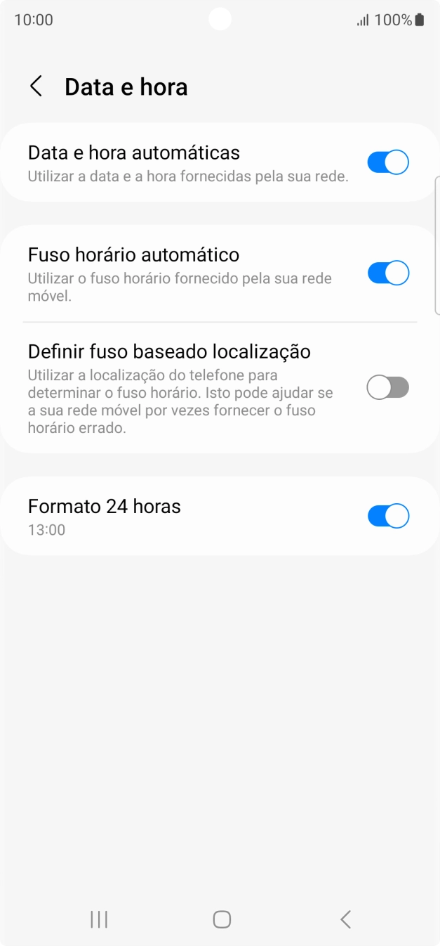 Prima a tecla de início para terminar e voltar ao ecrã inicial.
