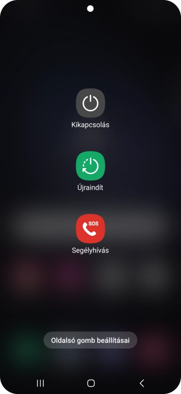 Válaszd a Kikapcsolás lehetőséget.