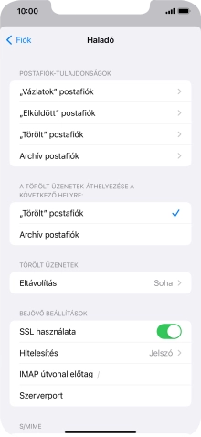 Válaszd a Hitelesítés lehetőséget.