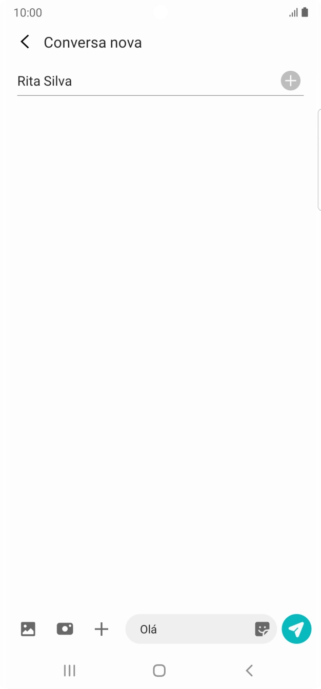 Prima o ícone de imagens.