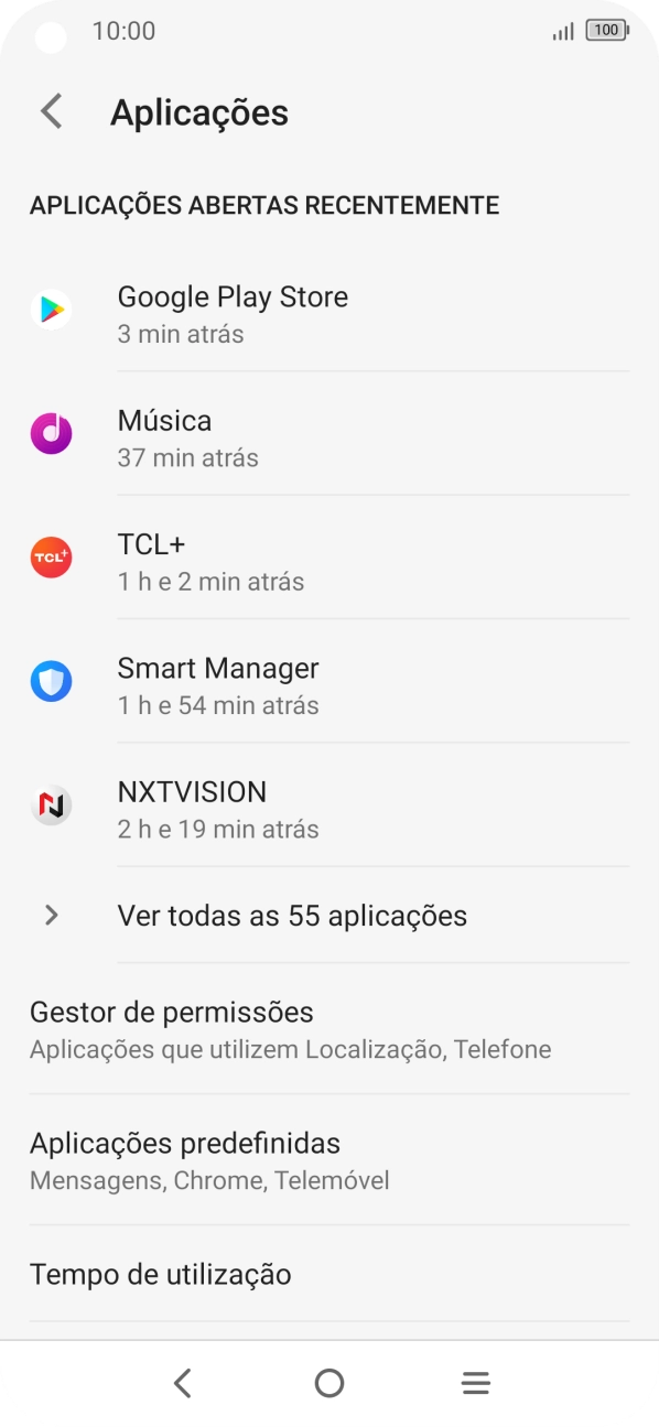 Prima Ver todas as aplicações.