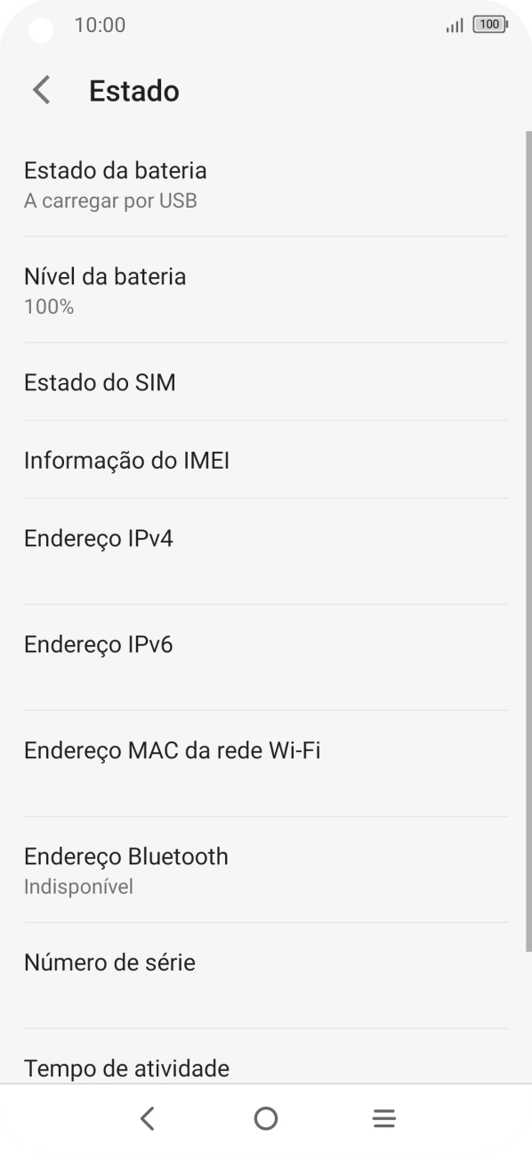 Prima Informação do IMEI.