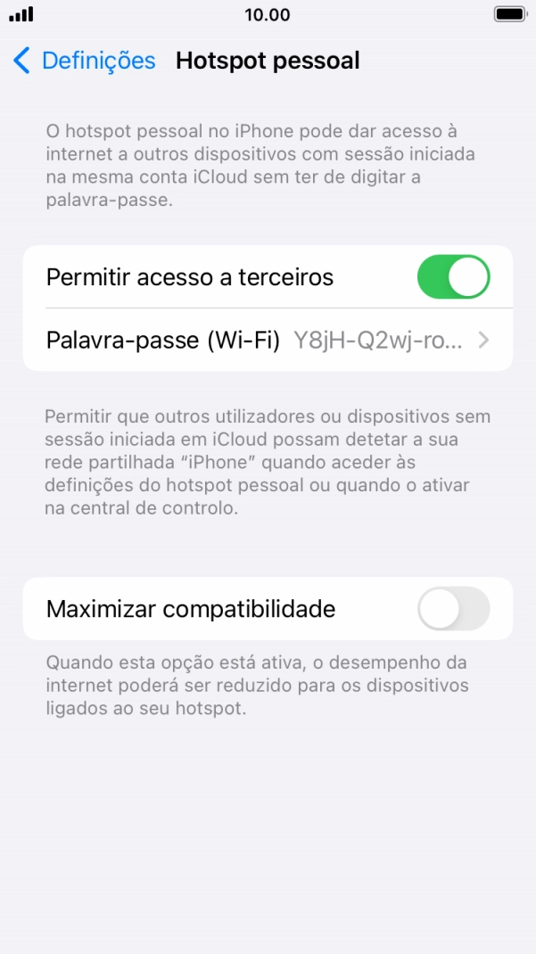 Prima a tecla de início para terminar e voltar ao ecrã inicial.
