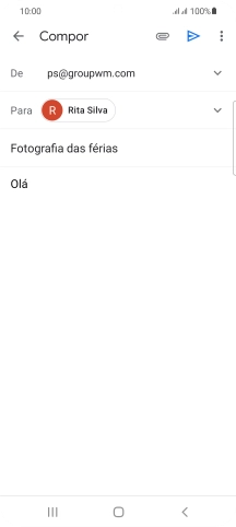 Prima o ícone de anexo.