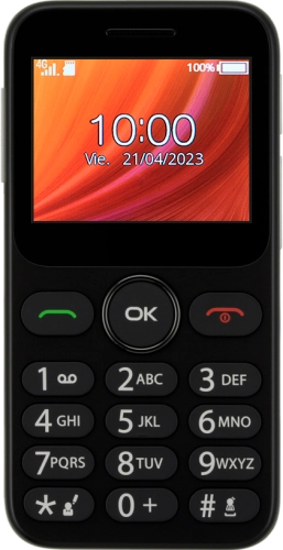 Imagen 1: Vista frontal del Alcatel 3085 - Black
