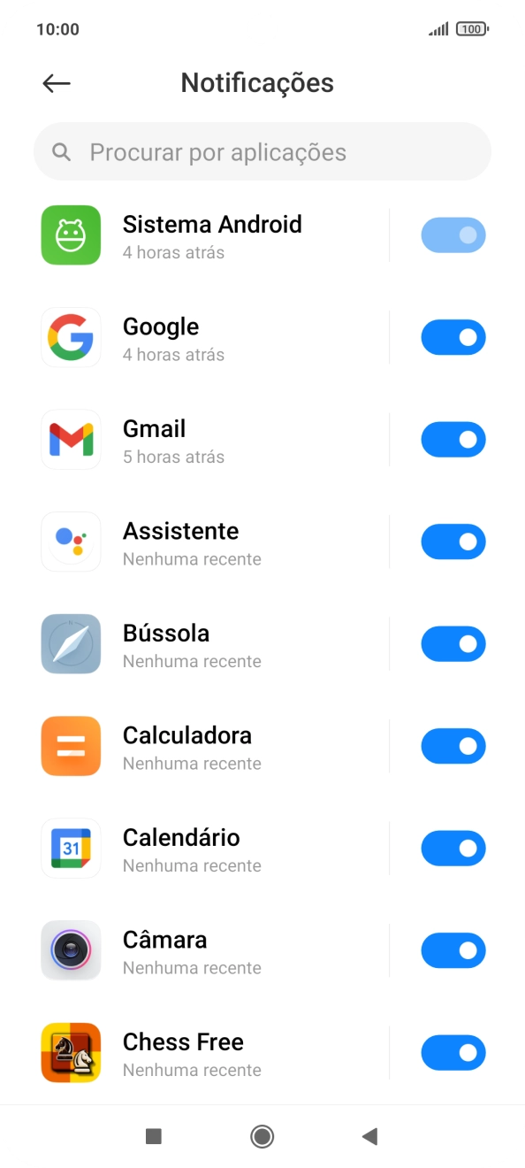 Prima a app pretendida.