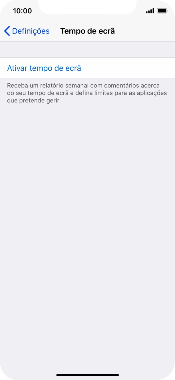 Para voltar ao ecrã inicial, deslize o dedo de baixo para cima a partir da base do ecrã.