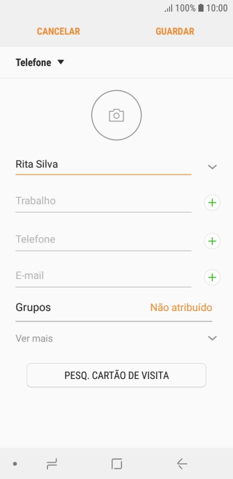 Prima Telefone e introduza o número de telefone pretendido.