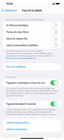 Válaszd a Jelkód kikapcsolása lehetőséget, és írd be a képernyőzárkódot.