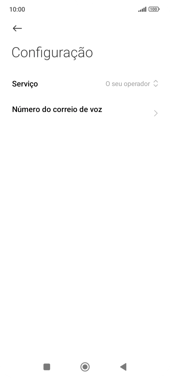 Prima Número do correio de voz.