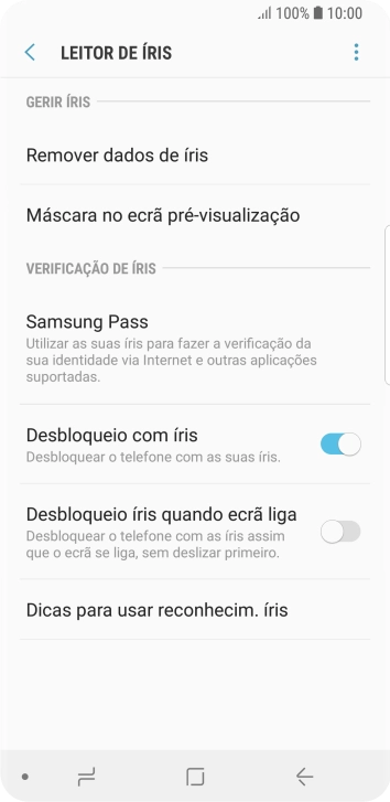 Prima a tecla de retrocesso.